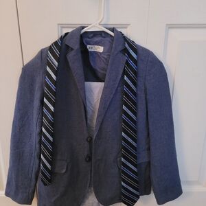 Boys Linen Suit Blue